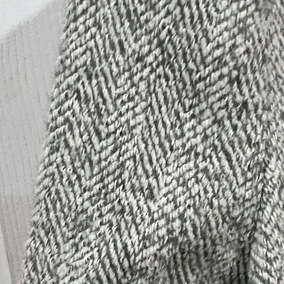 Zara Basic Women's Light Gray Herringbone Pea Coat-Size Small - Picture 4 of 9